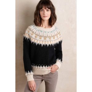 Anthropologie sleeping on snow sweater size m